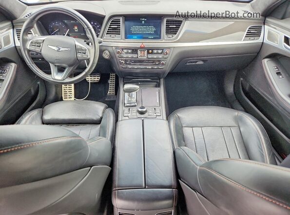 KMHGN4JB1JU222835 2018 GENESIS G80 White Vista del salpicadero