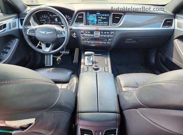 KMHGN4JB2KU300010 2019 GENESIS G80 Gray წინა პანელის ხედი