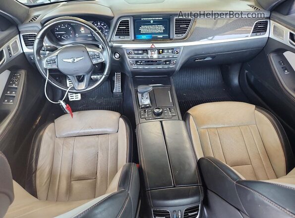 KMHGN4JB3KU290409 2019 GENESIS G80 Black Widok deski rozdzielczej
