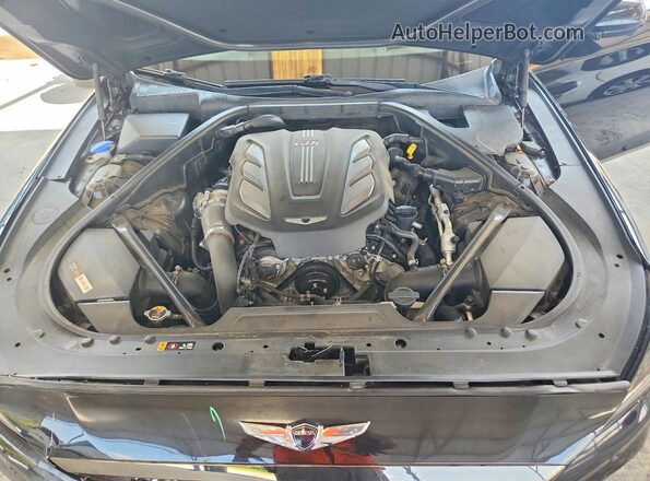 KMHGN4JB3KU290409 2019 GENESIS G80 Black Widok wnętrza z tyłu