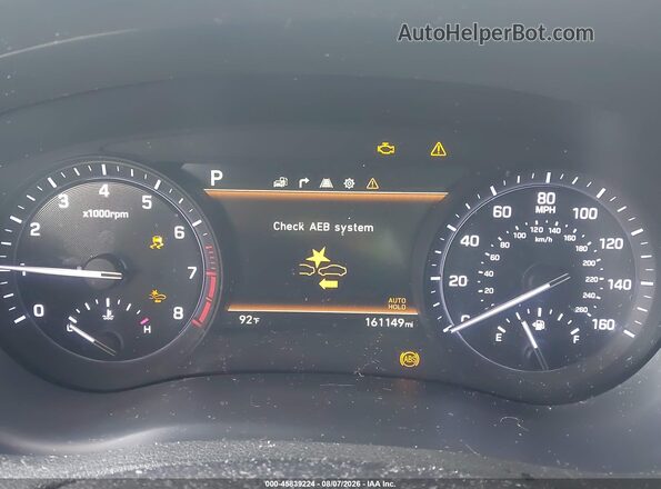 KMHGN4JB4JU225356 2018 GENESIS G80 Gray Հետևի նստատեղերի տեսք