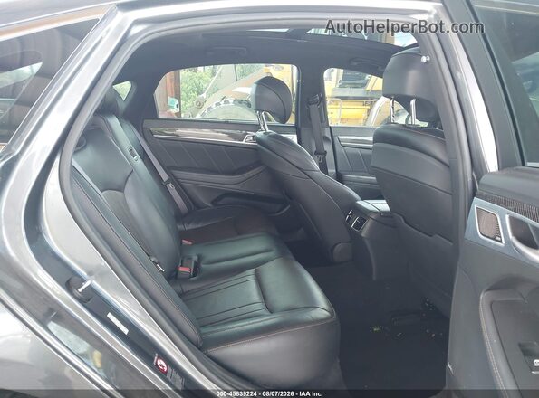 KMHGN4JB4JU225356 2018 GENESIS G80 Gray VIN կոդի պիտակի տեսք
