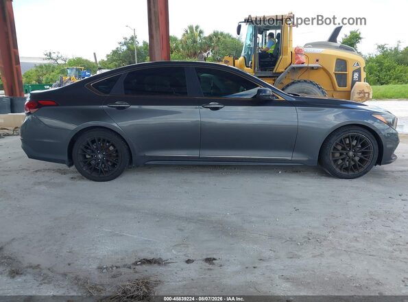 KMHGN4JB4JU225356 2018 GENESIS G80 Gray Սալոնի հետևի տեսք