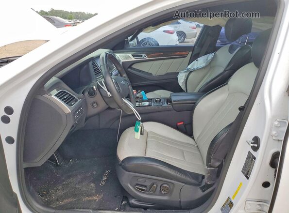 KMHGN4JB5JU223714 2018 GENESIS G80 Белый Вид салона спереди