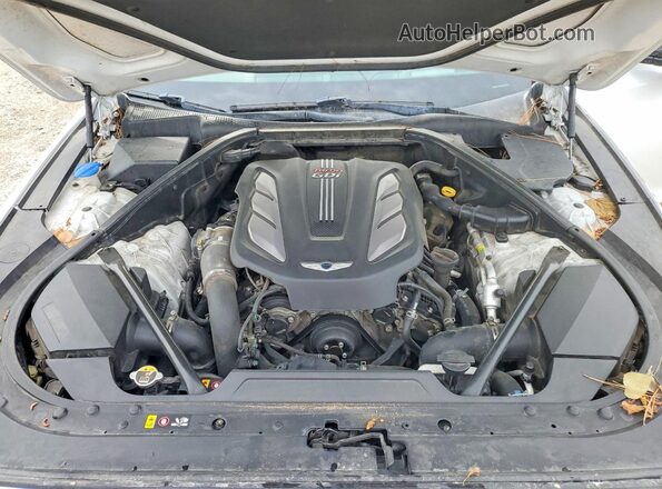 KMHGN4JB5JU223714 2018 GENESIS G80 Белый Вид задней части салона