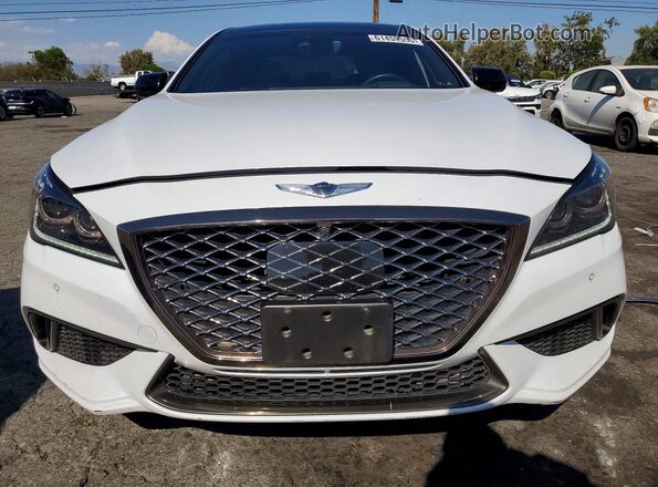 KMHGN4JB5KU296731 2019 GENESIS G80 White წინა ხედი