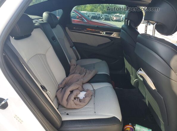 KMHGN4JB7JU285485 2018 GENESIS G80 White Rear seats view