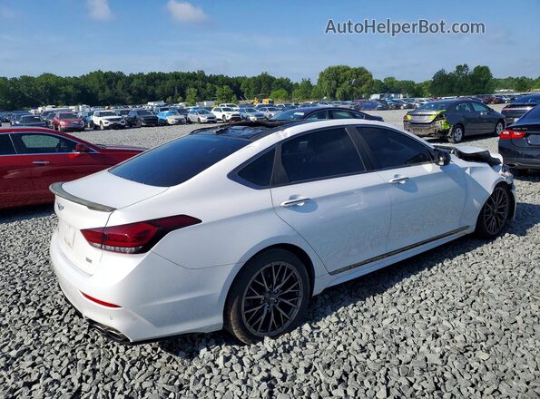 KMHGN4JB7JU285485 2018 GENESIS G80 White Rear right