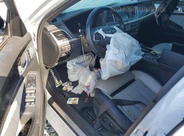 KMHGN4JB7JU285485 2018 GENESIS G80 White Dashboard view