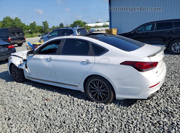 KMHGN4JB7JU285485 2018 GENESIS G80 White Rear left