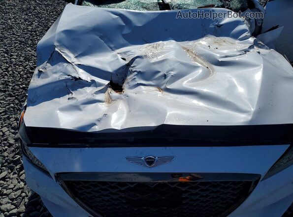 KMHGN4JB7JU285485 2018 GENESIS G80 White Rear interior view