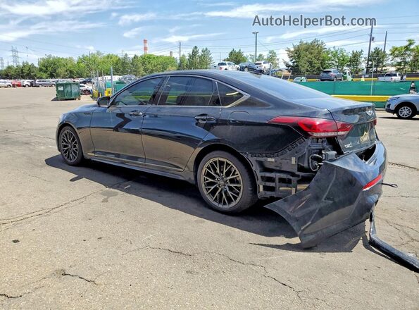 KMHGN4JB9JU248227 2018 GENESIS G80 Black Tył lewy