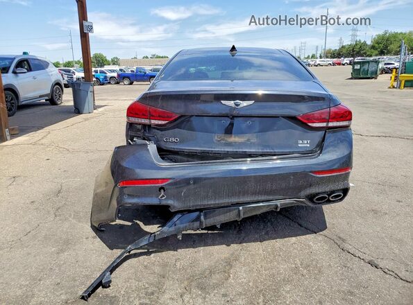 KMHGN4JB9JU248227 2018 GENESIS G80 Black Widok z tyłu
