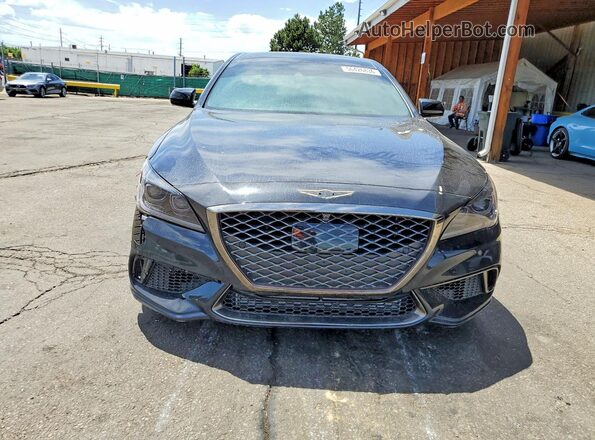 KMHGN4JB9JU248227 2018 GENESIS G80 Black Widok z przodu