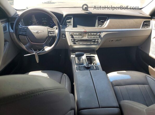 KMHGN4JE0JU234422 2018 GENESIS G80 White Вид панелі приладів