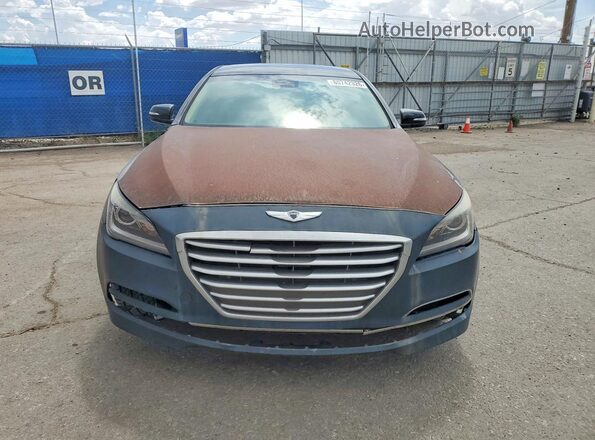 KMHGN4JE1GU128232 2016 HYUNDAI GENESIS Black Դիմացի տեսք