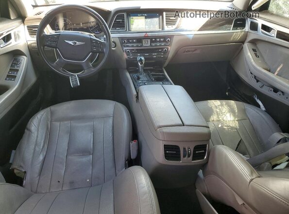 KMHGN4JE1HU191106 2017 GENESIS G80 Белый Вид панели приборов