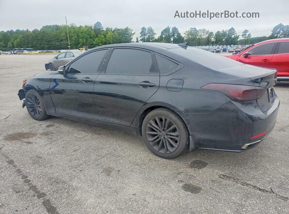 KMHGN4JE2GU107003 2016 HYUNDAI GENESIS Black Հետևի ձախ