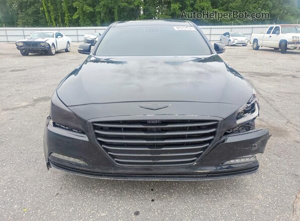 KMHGN4JE2GU107003 2016 HYUNDAI GENESIS Black Դիմացի տեսք