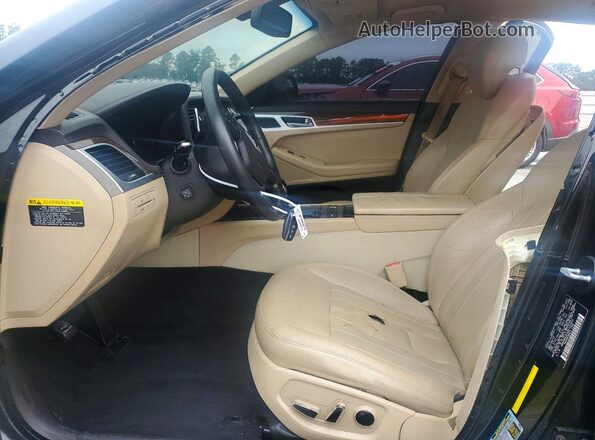 KMHGN4JE2GU107003 2016 HYUNDAI GENESIS Black Սալոնի դիմացի տեսք