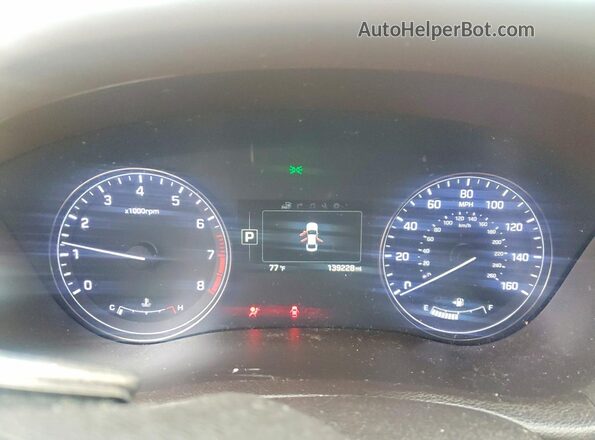KMHGN4JE2GU107003 2016 HYUNDAI GENESIS Black Սարքավորումների վահանակի տեսք