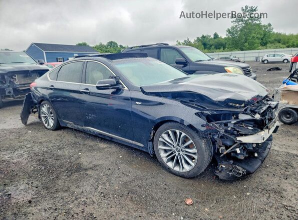 KMHGN4JE2GU137635 2016 HYUNDAI GENESIS Black Przód prawy