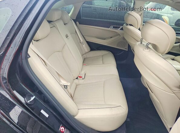 KMHGN4JE2GU137635 2016 HYUNDAI GENESIS Black Widok tylnych siedzeń