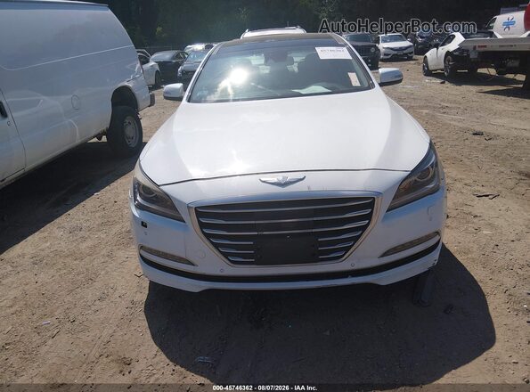 KMHGN4JE4GU112882 2016 HYUNDAI GENESIS White Widok zestawu wskaźników