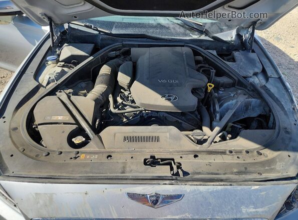KMHGN4JE4GU134655 2016 HYUNDAI GENESIS Silver Vista interior trasera