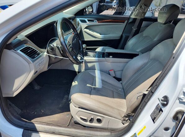 KMHGN4JE4JU262000 2018 GENESIS G80 White Vista interior delantera