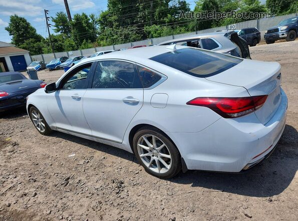 KMHGN4JE4JU262000 2018 GENESIS G80 White Trasero izquierdo