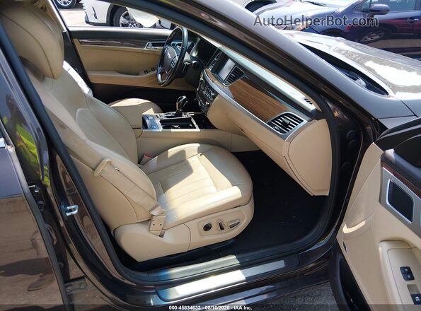 KMHGN4JE6GU106744 2016 HYUNDAI GENESIS Brown Սալոնի դիմացի տեսք