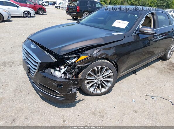 KMHGN4JE6GU106744 2016 HYUNDAI GENESIS Brown Դիմացի տեսք