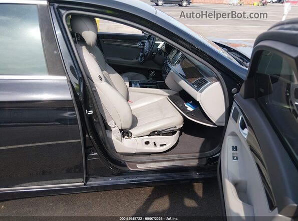 KMHGN4JE6GU107828 2016 HYUNDAI GENESIS Black Widok wnętrza z przodu
