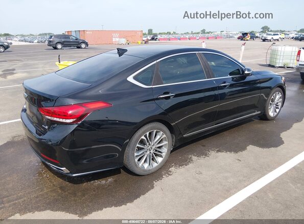 KMHGN4JE6GU107828 2016 HYUNDAI GENESIS Black Tył prawy