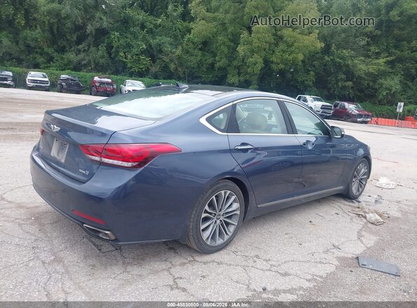 KMHGN4JE6GU116531 2016 HYUNDAI GENESIS Blue Widok wnętrza z tyłu