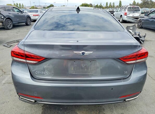 KMHGN4JE6GU135323 2016 HYUNDAI GENESIS Gray Widok z tyłu