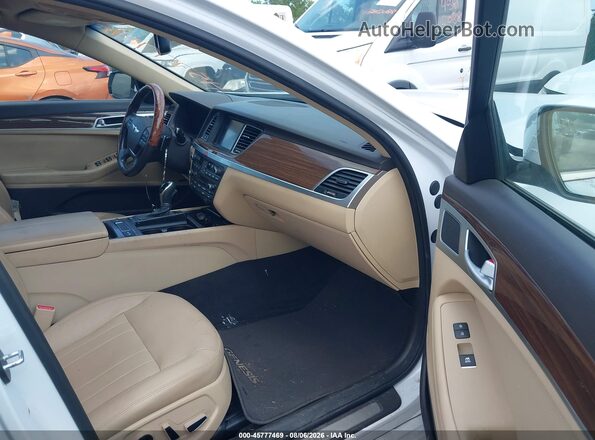 KMHGN4JE7GU110799 2016 HYUNDAI GENESIS White Widok wnętrza z przodu
