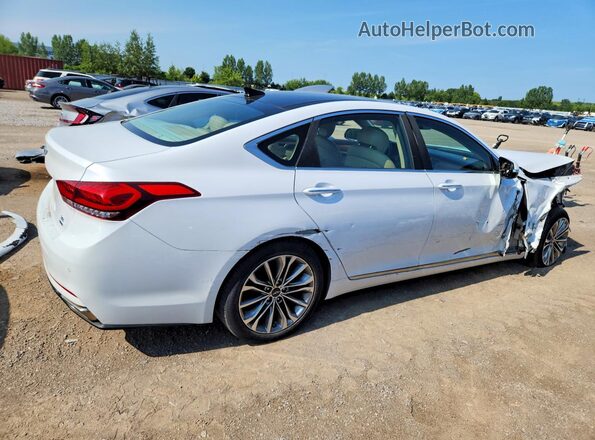 KMHGN4JE8HU193614 2017 GENESIS G80 White Rear right