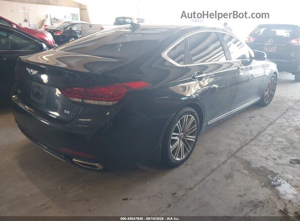 KMHGN4JE8KU296863 2019 GENESIS G80 Black Задня права чверть