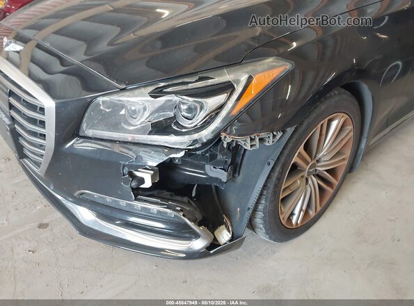 KMHGN4JE8KU296863 2019 GENESIS G80 Black Вид спереду
