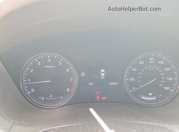 KMHGN4JE9GU132187 2016 HYUNDAI GENESIS Silver Instrument cluster view