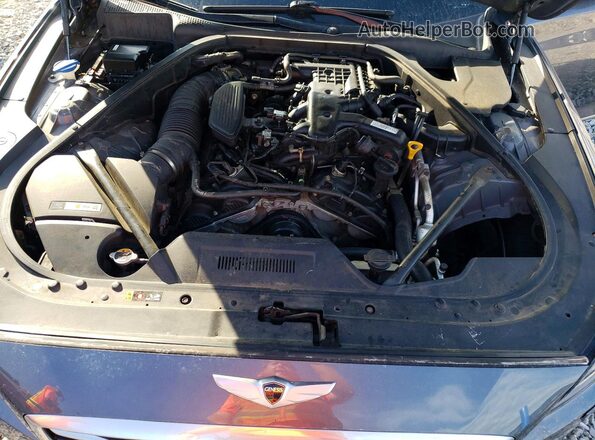 KMHGN4JEXGU118668 2016 HYUNDAI GENESIS Gray Սալոնի հետևի տեսք
