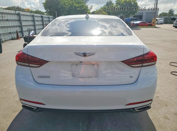 KMHGN4JEXGU133803 2016 HYUNDAI GENESIS Red უკანა ხედი