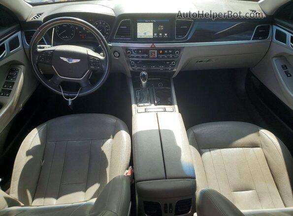 KMHGN4JEXGU133803 2016 HYUNDAI GENESIS Red წინა პანელის ხედი