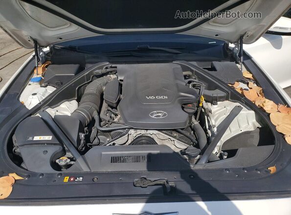 KMHGN4JEXGU133803 2016 HYUNDAI GENESIS Red უკანა სალონის ხედი