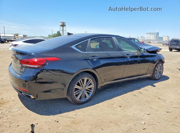 KMHGN4JEXJU215974 2018 GENESIS G80 Black Rear right