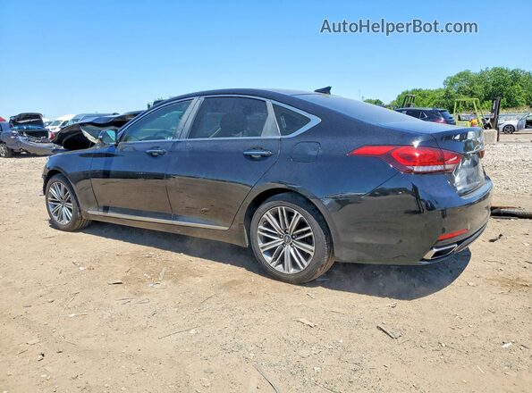 KMHGN4JEXJU215974 2018 GENESIS G80 Black Rear left
