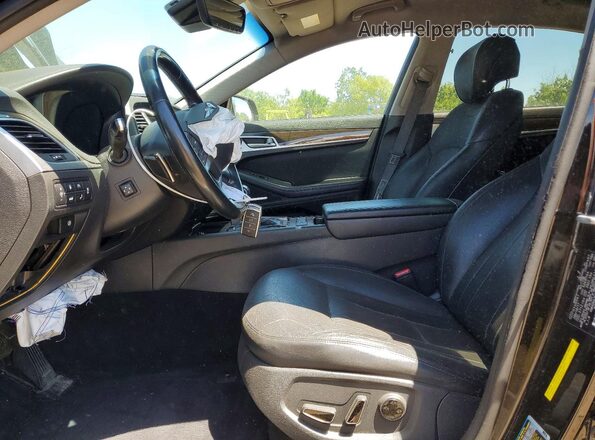 KMHGN4JEXJU215974 2018 GENESIS G80 Black Front interior view