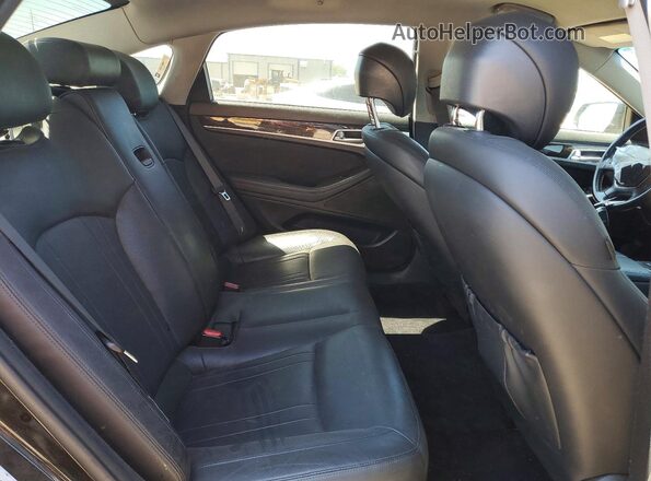 KMHGN4JEXJU215974 2018 GENESIS G80 Black Rear seats view